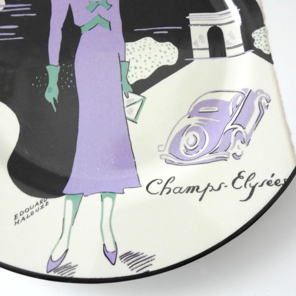 Rosanna French Fashion Wall Decor Plate Dessert Plate Italy - Picture 2 of 7